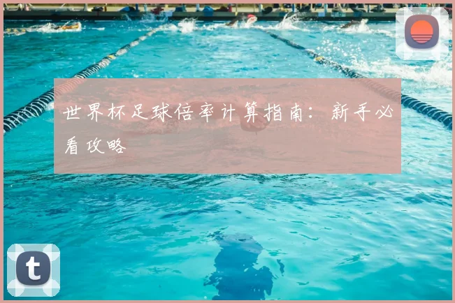 世界杯足球倍率计算指南：新手必看攻略